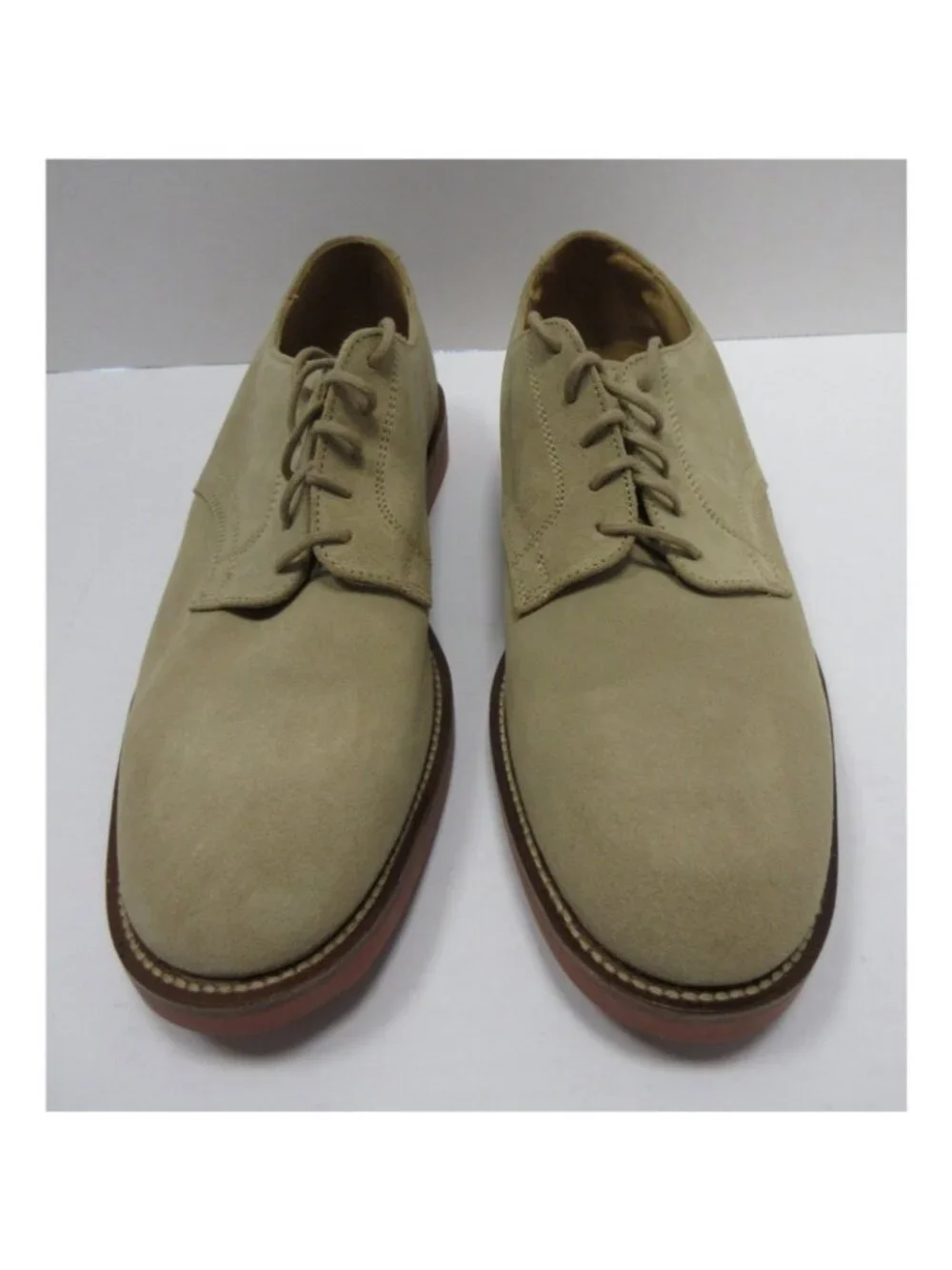 VINTAGE GAP Shoes 10.5 D Khaki Classic Buck Suede Leather Derby NEW